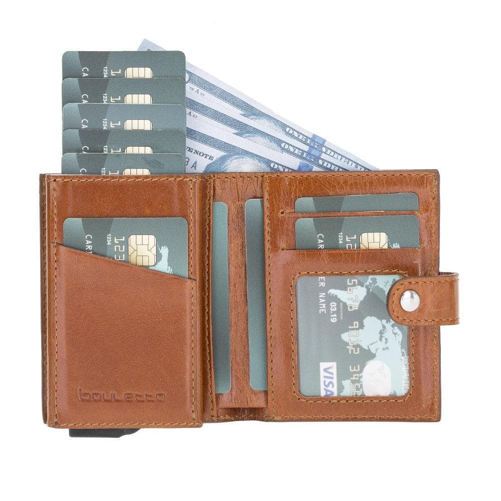 Palermo Zip Mechanical Leather Card Holder