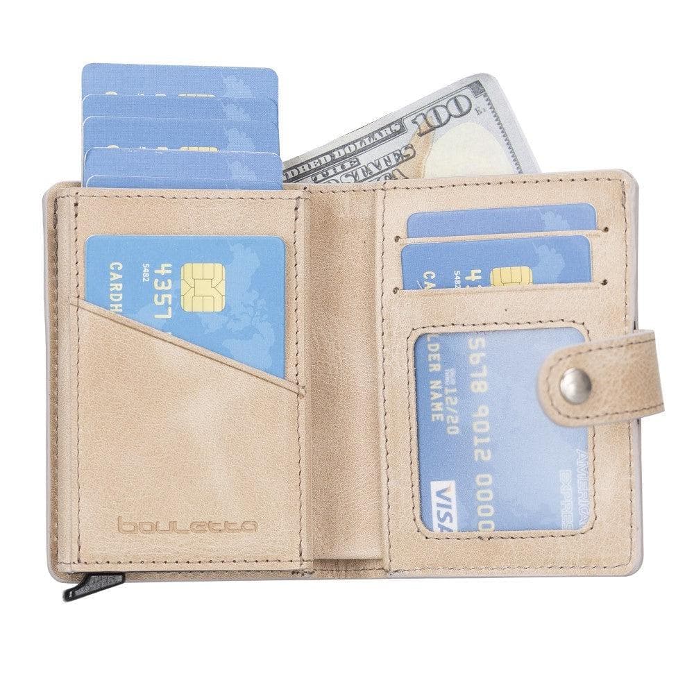 Palermo Zip Mechanical Leather Card Holder