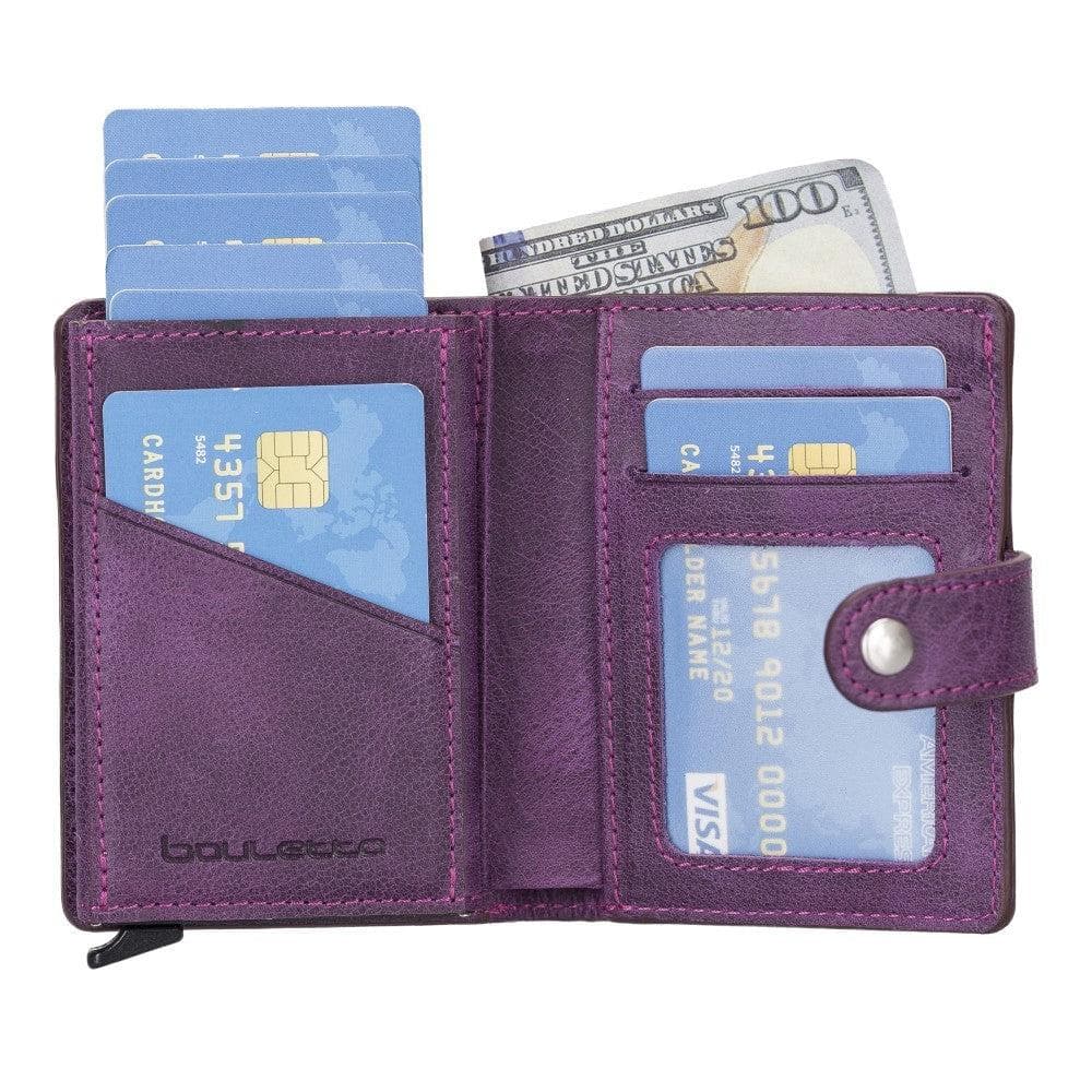 Palermo Zip Mechanical Leather Card Holder