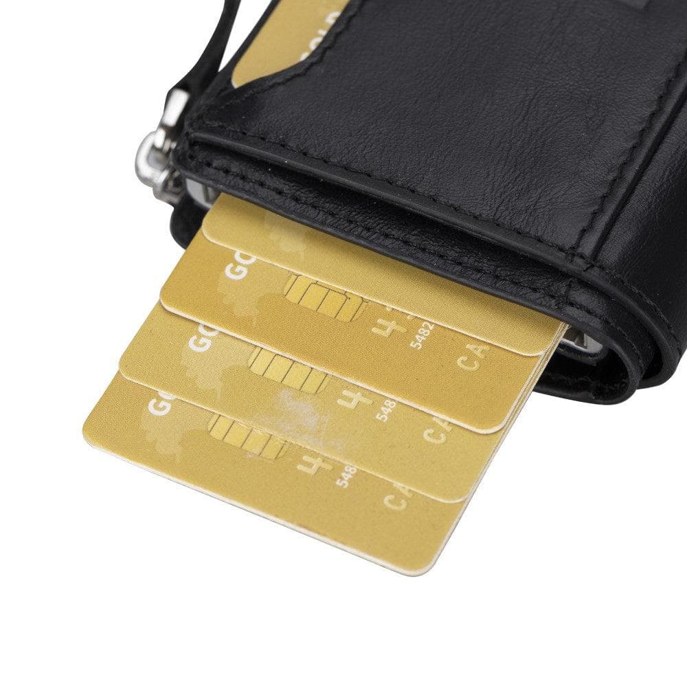 Palermo Zip Mechanical Leather Card Holder