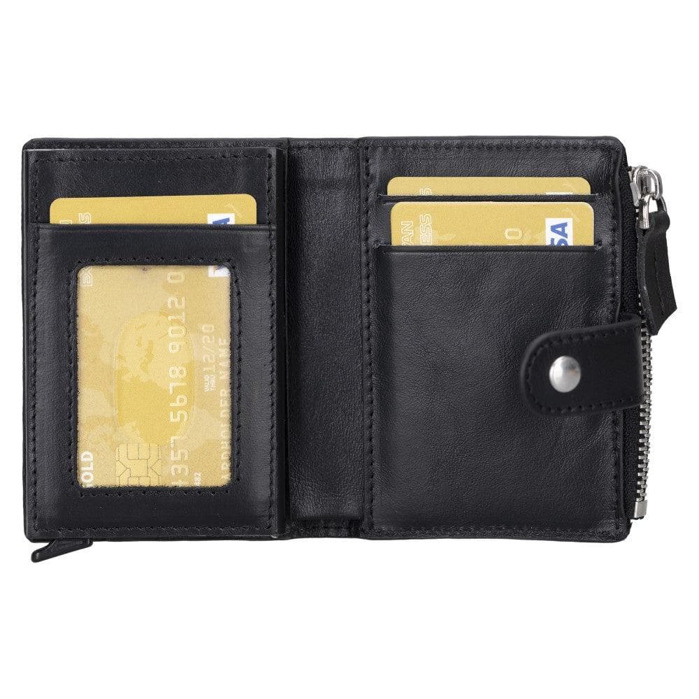 Palermo Zip Mechanical Leather Card Holder