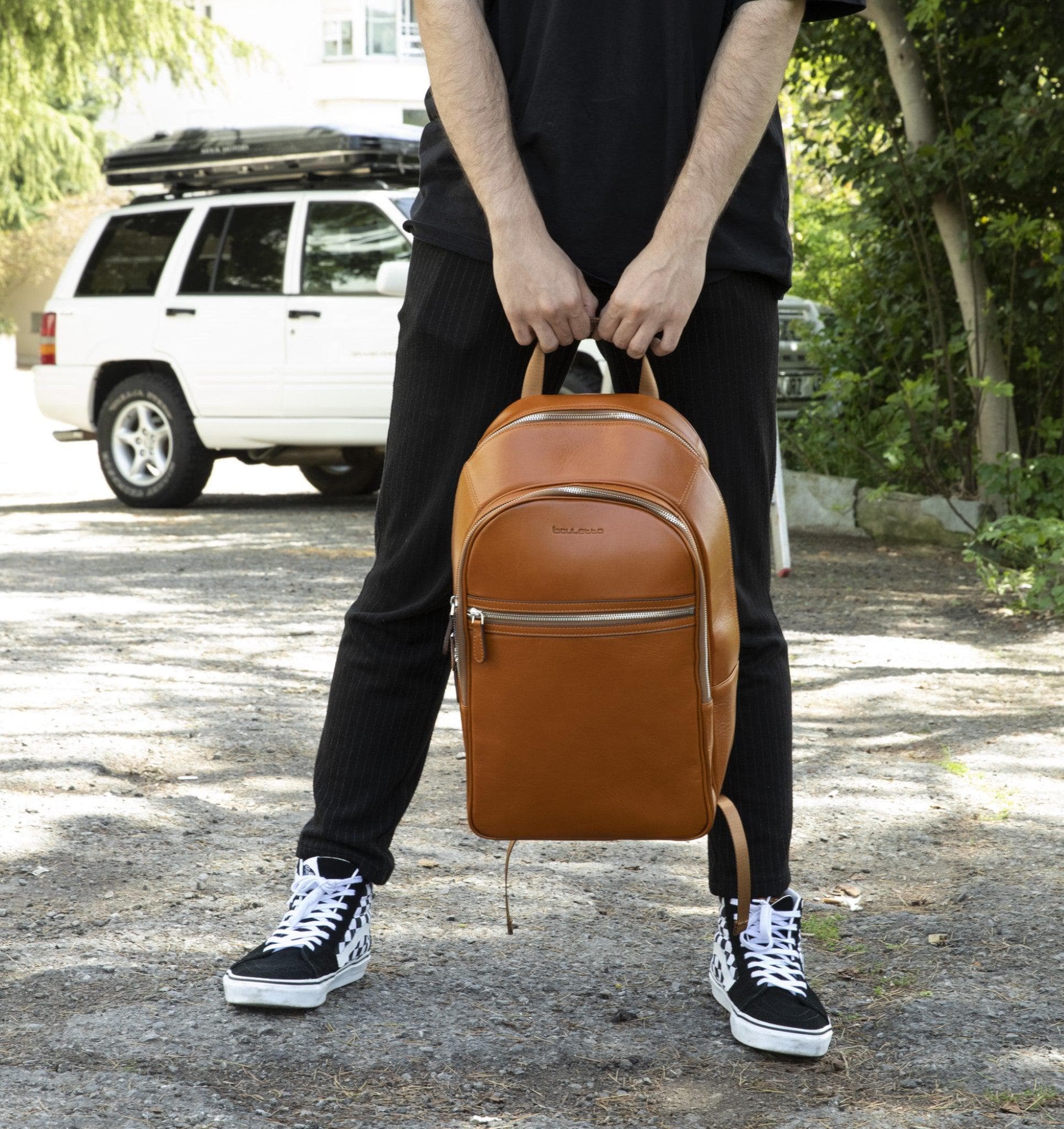 Pella Genuine Leather Backpack & Rucksack - Handmade and Customizable