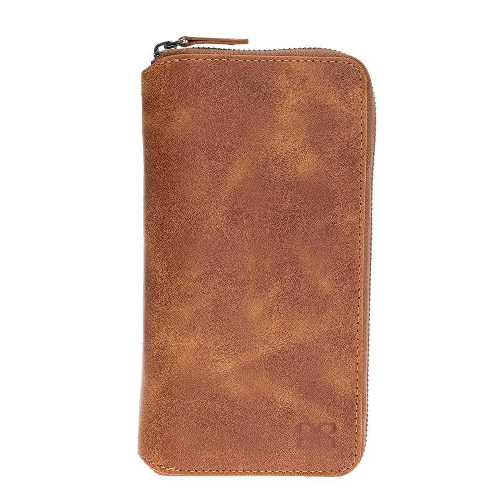 Pouch Zippered Detachable Leather Wallet Case for Apple iPhone X Series