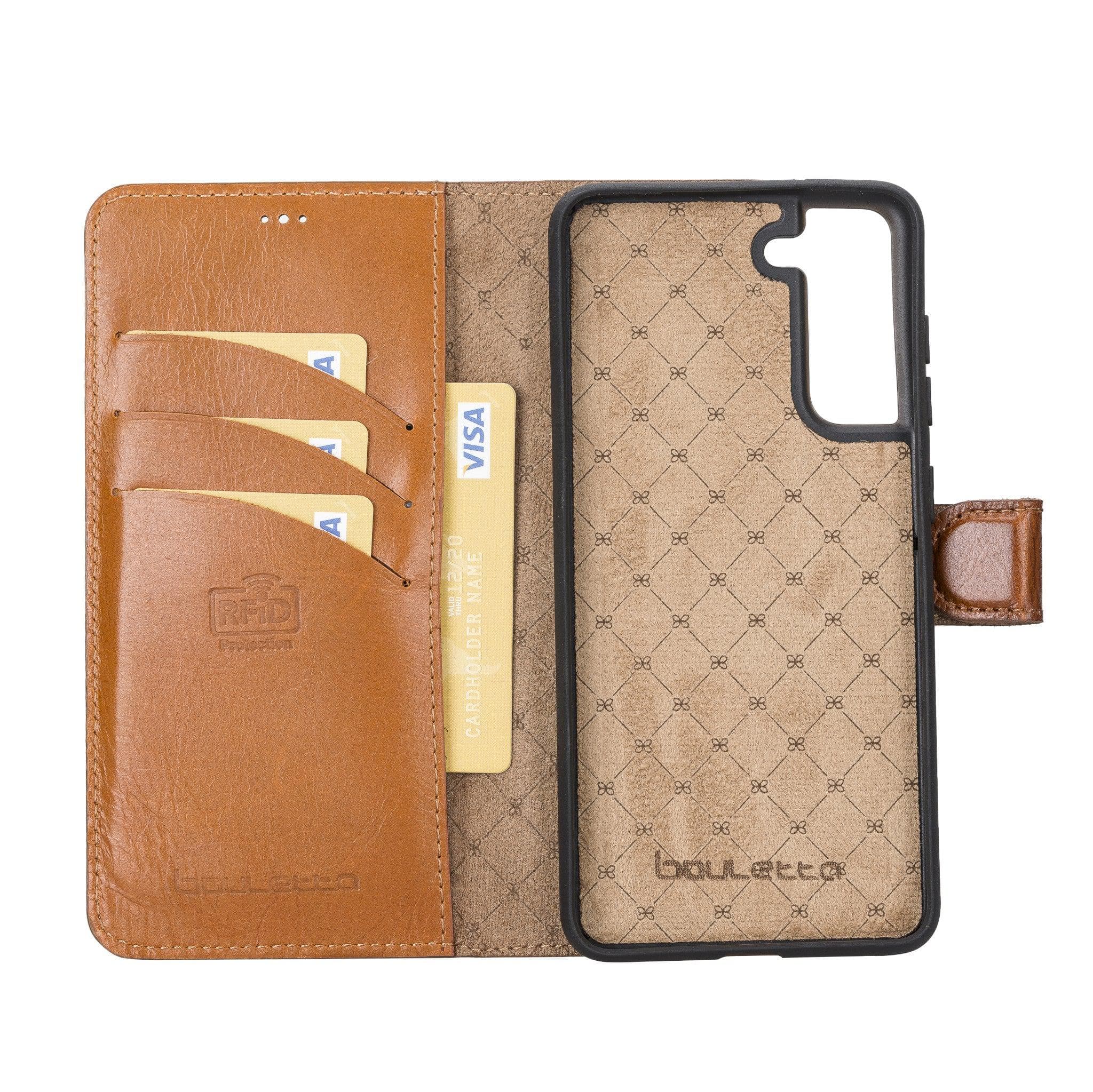 Samsung Galaxy S21 FE (Fan Edition) Detachble Leather Wallet Case - MW