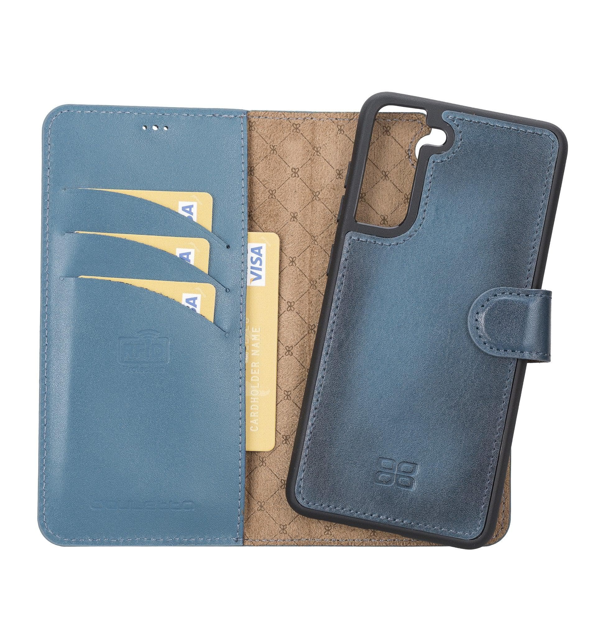 Samsung Galaxy S21 FE (Fan Edition) Detachble Leather Wallet Case - MW