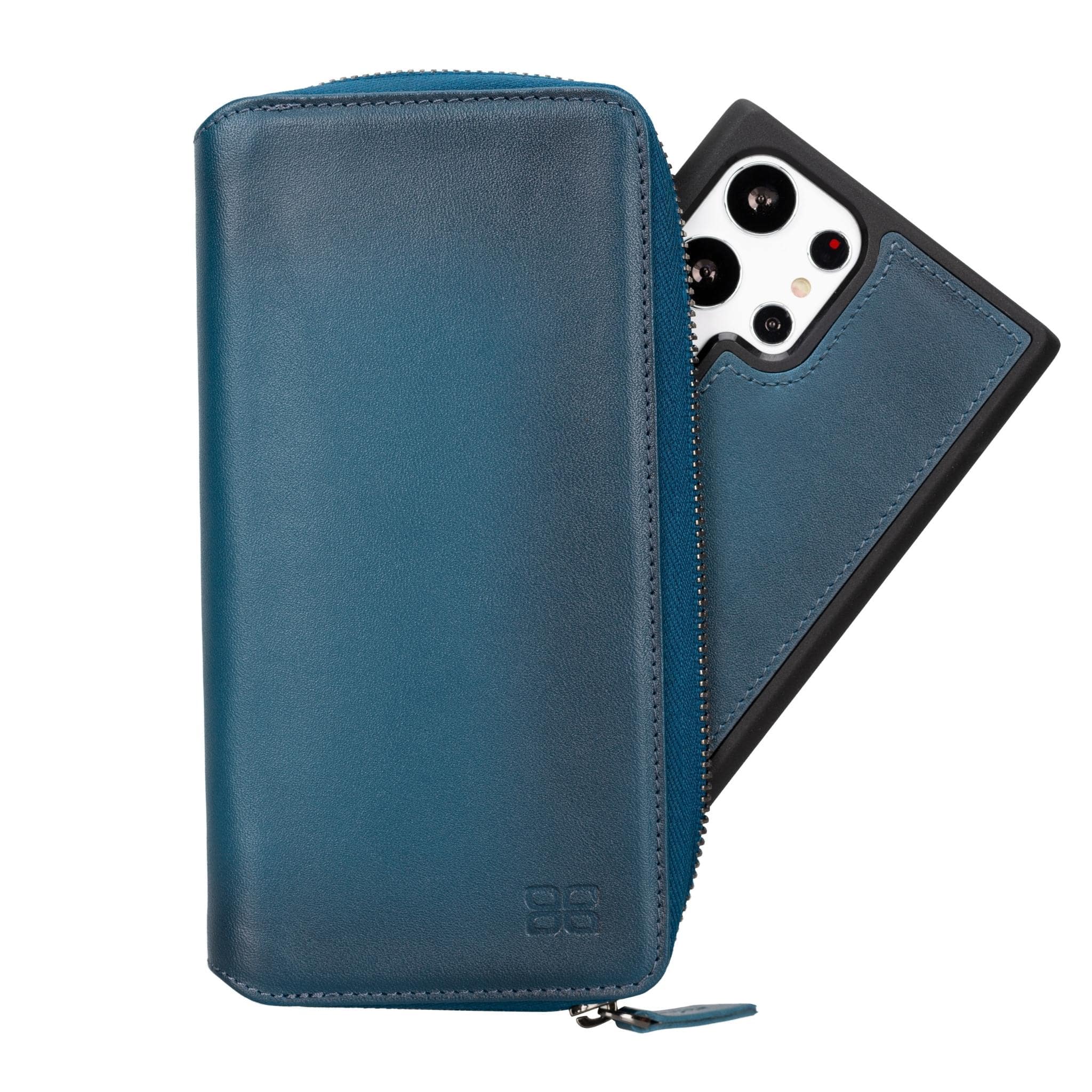 Samsung Galaxy S23 Series Zippered Leather Wallet Cases - PMW