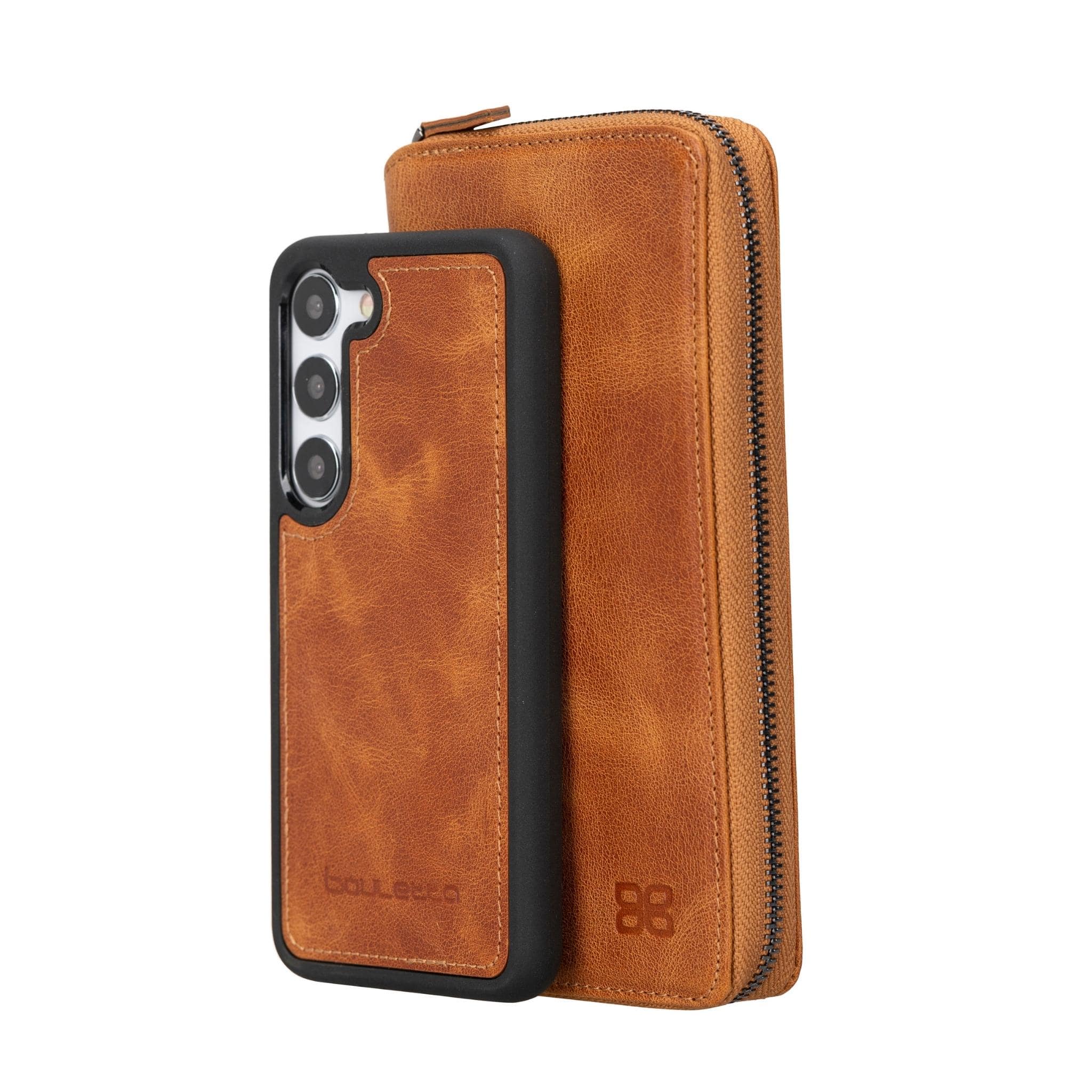 Samsung Galaxy S24 Series Zippered Leather Wallet Cases - PMW