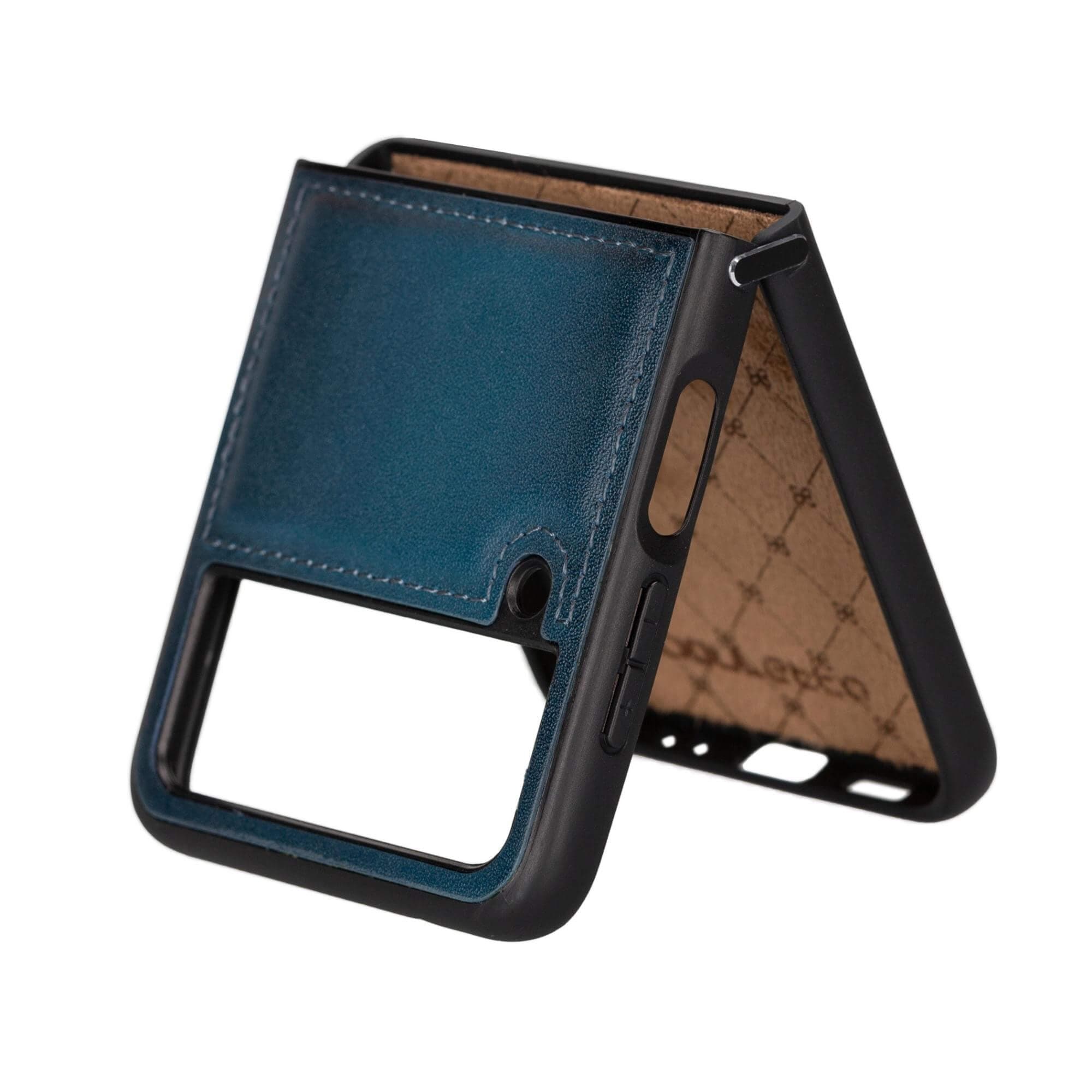 Samsung Galaxy Z Flip 4 Leather Back Cover Case - FXC