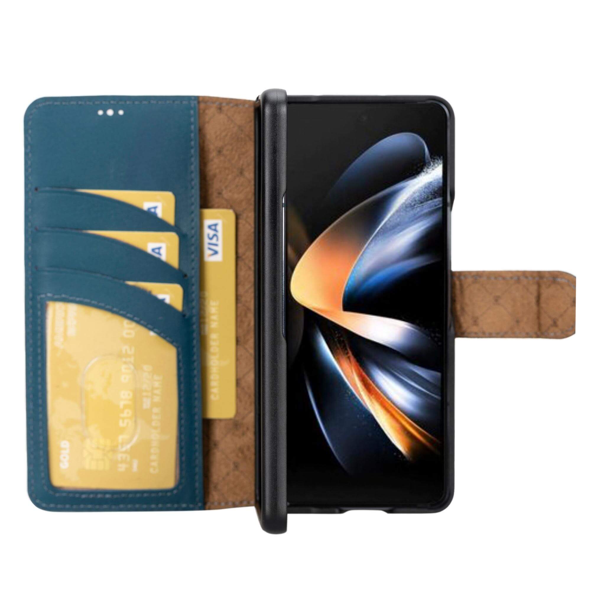 Samsung Galaxy Z Fold 4 Leather Wallets - MWS