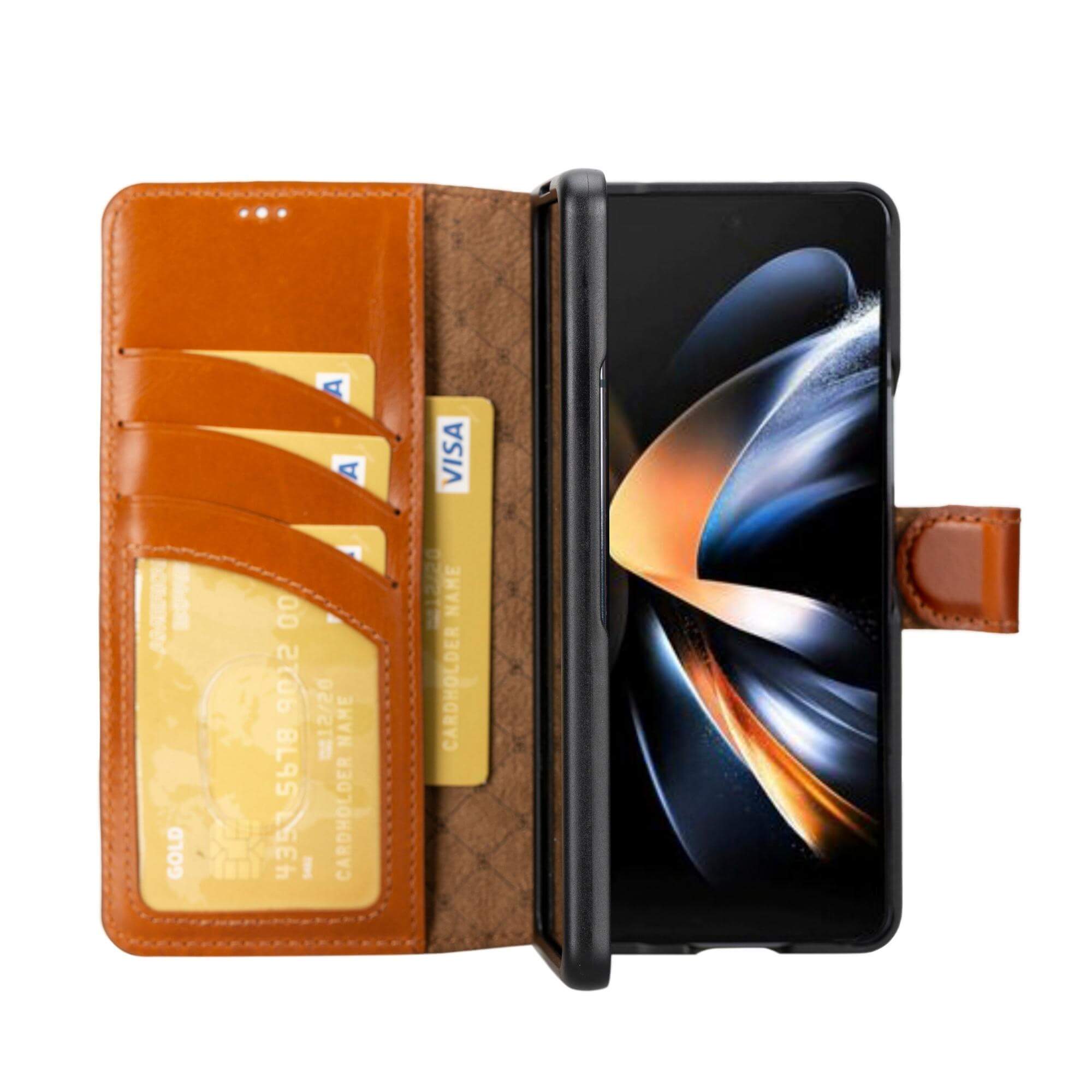 Samsung Galaxy Z Fold 4 Leather Wallets - MWS