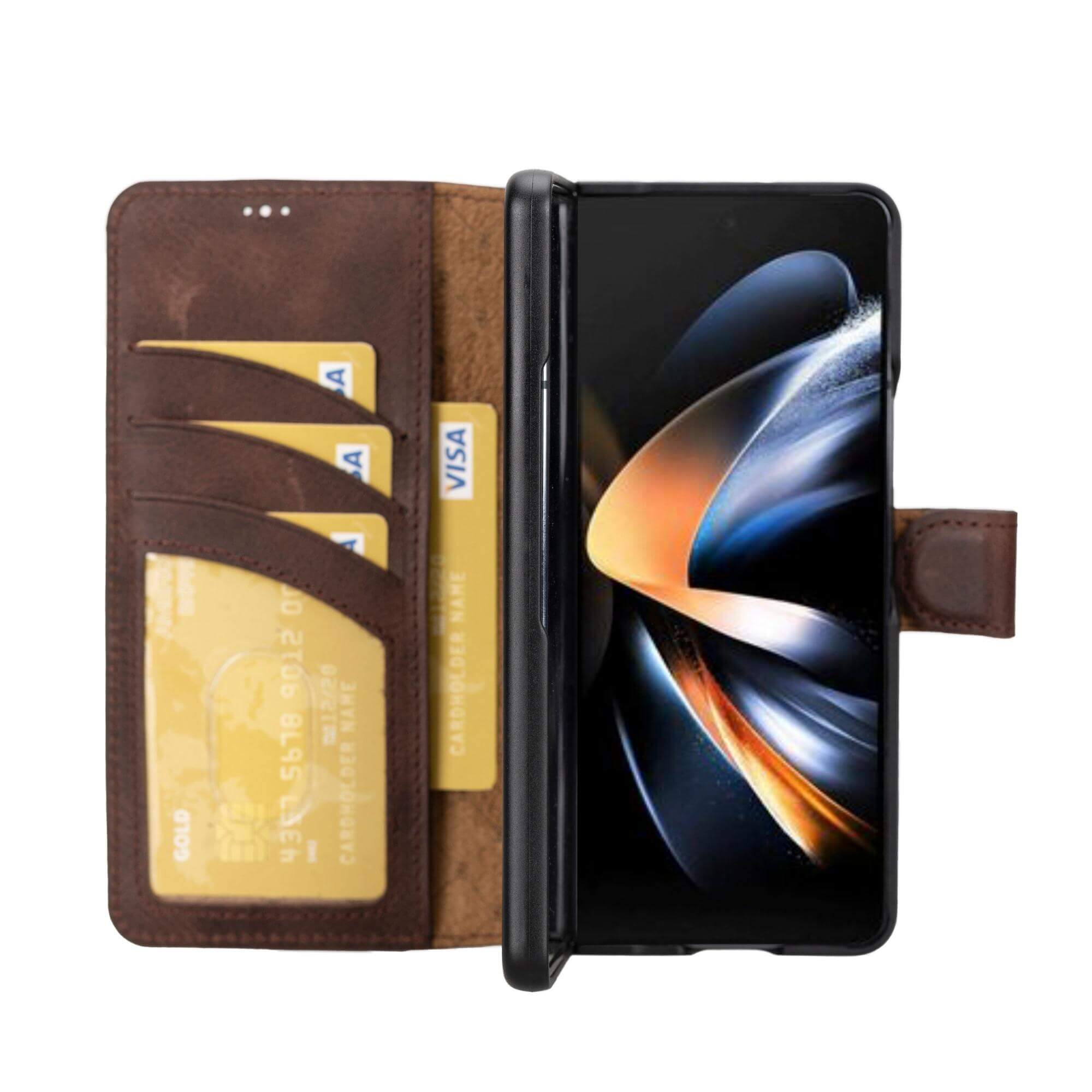 Samsung Galaxy Z Fold 4 Leather Wallets - MWS