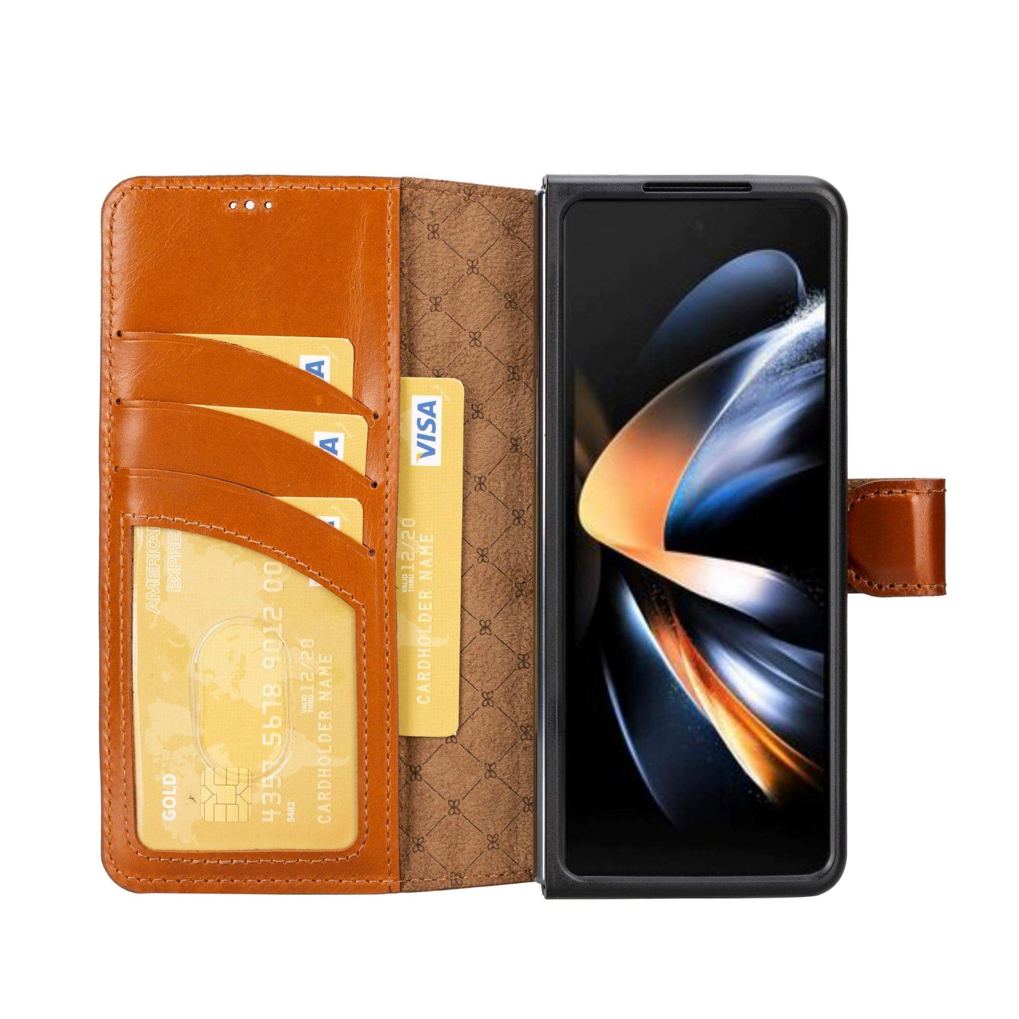 Samsung Galaxy Z Fold 4 Leather Wallets - MWS