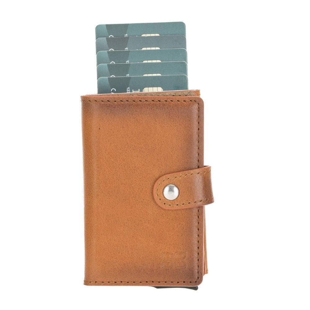 Terry Coin Leather Mechanical Card Holder