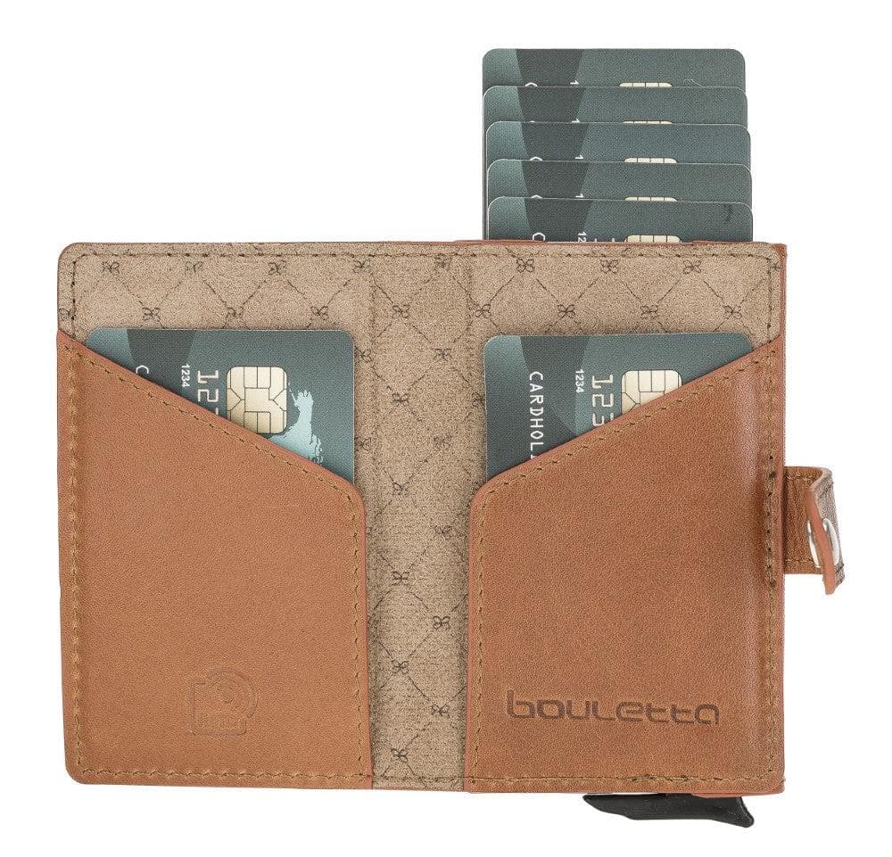 Terry Coin Leather Mechanical Card Holder