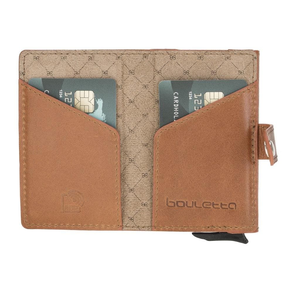 Terry Coin Leather Mechanical Card Holder