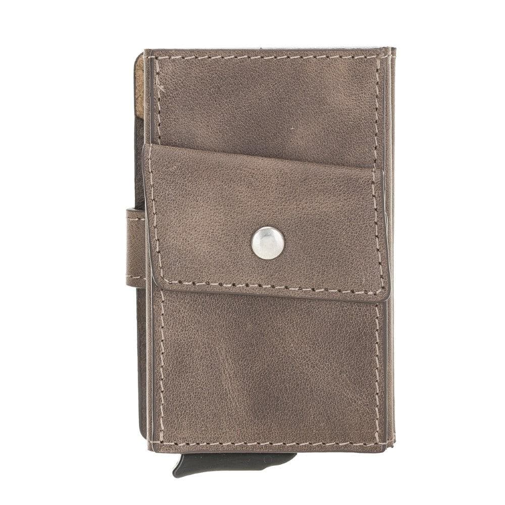 Terry Coin Leather Mechanical Card Holder