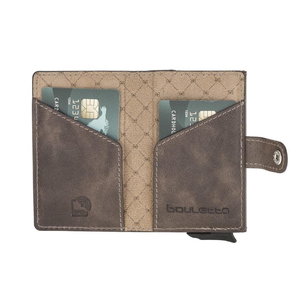 Terry Coin Leather Mechanical Card Holder