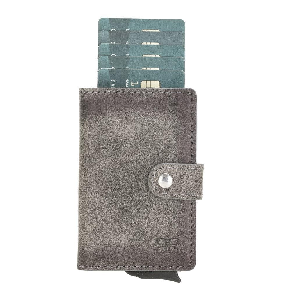 Terry Coin Leather Mechanical Card Holder