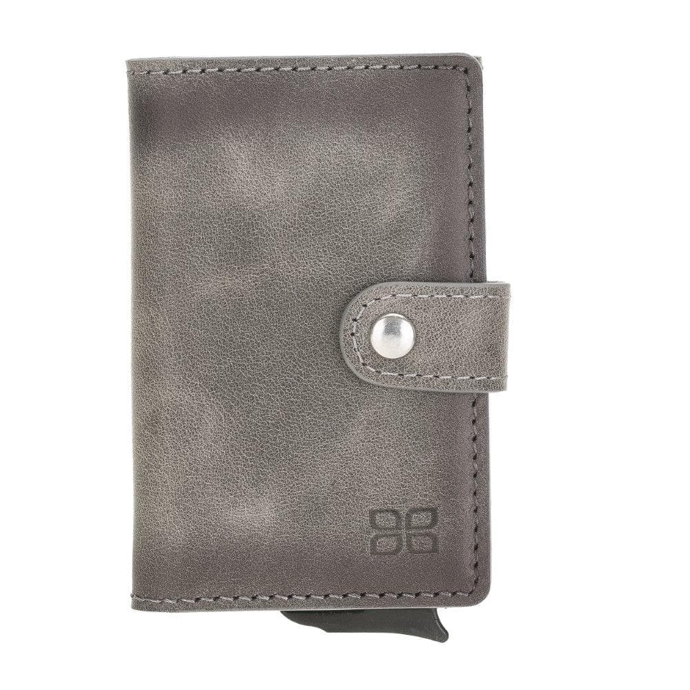 Terry Coin Leather Mechanical Card Holder