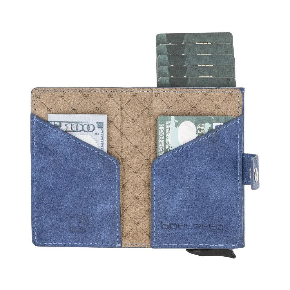 Terry Coin Leather Mechanical Card Holder