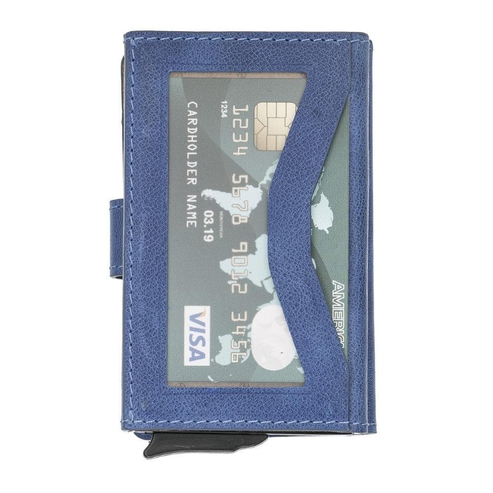 Terry Coin Leather Mechanical Card Holder