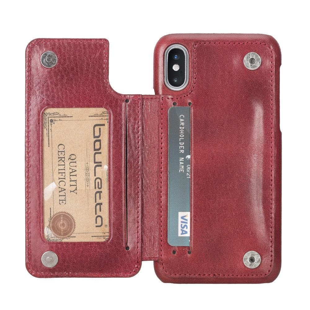 Ultimate Holder Genuine Leather Back Cover for iPhone X Series