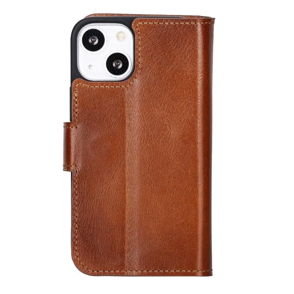 Wallet Case iPhone 13 Series Non-Detachable Genuine Leather Wallet Case - WC