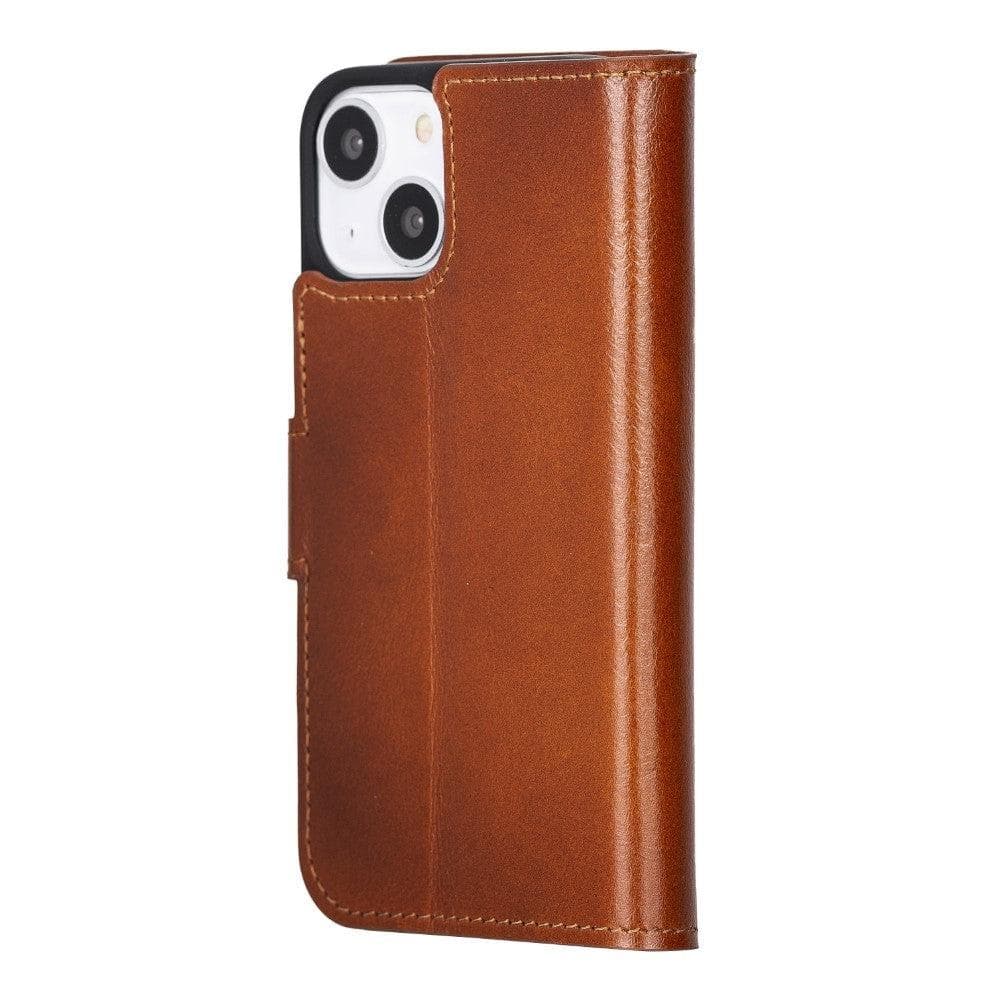 Wallet Case iPhone 13 Series Non-Detachable Genuine Leather Wallet Case - WC