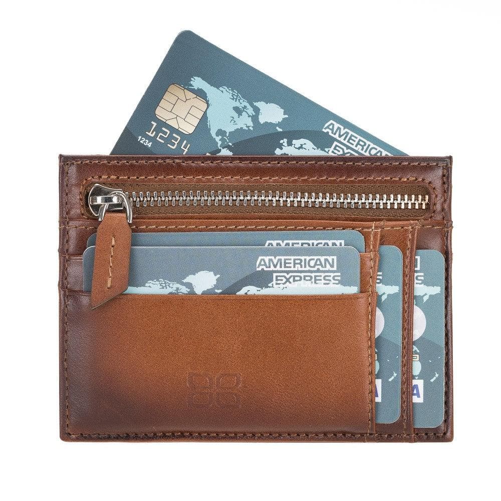 Zip Leather Card Holder