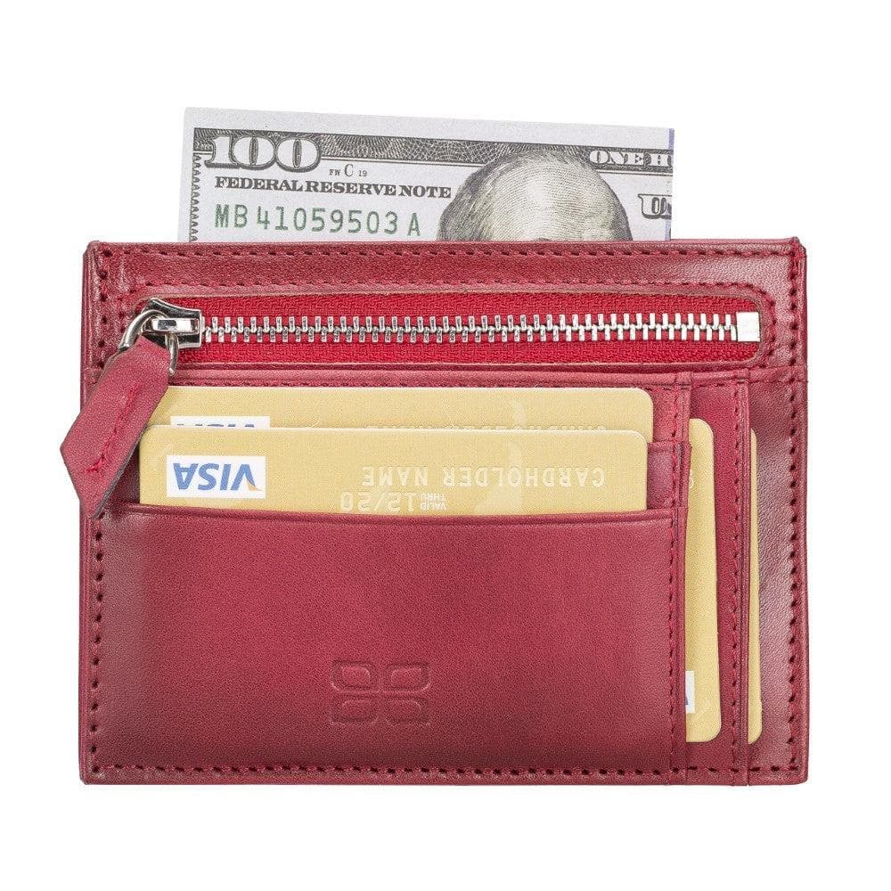 Zip Leather Card Holder