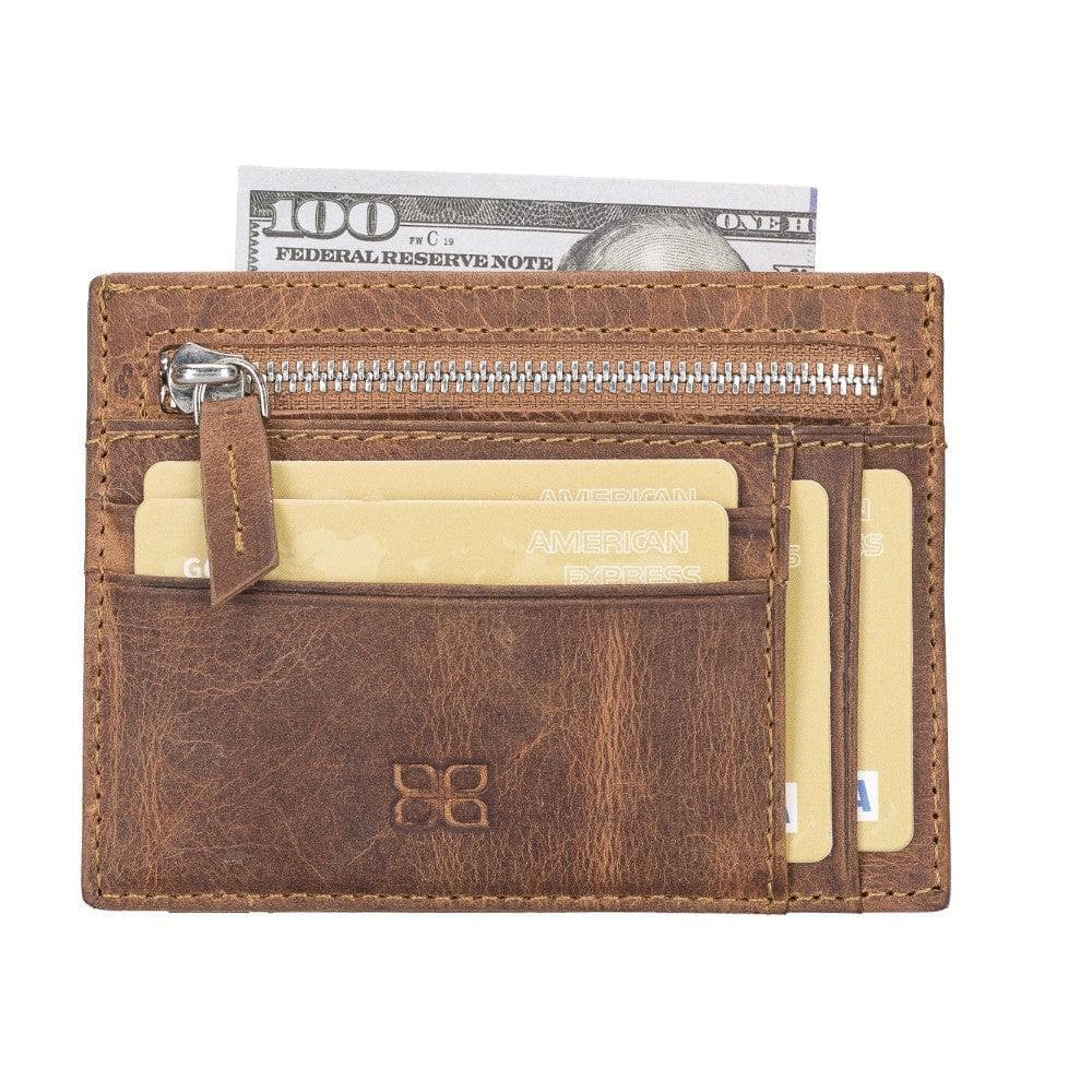 Zip Leather Card Holder