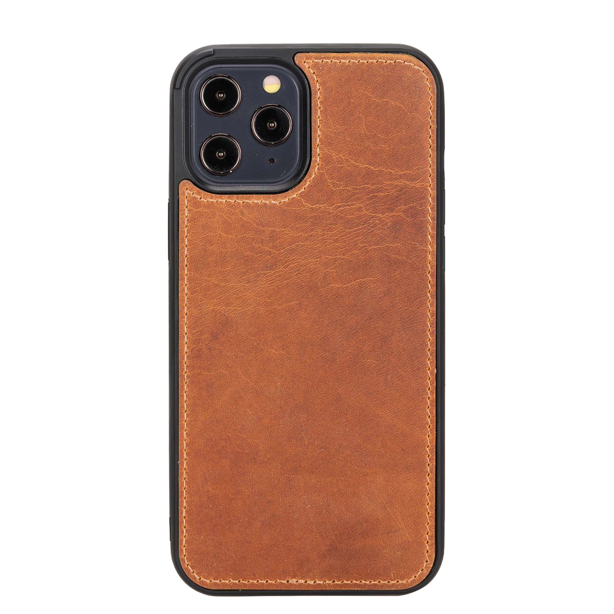 Magic Magnetic Detachable Leather Wallet Case for iPhone 12 Pro Max (6.7") - TAN - saracleather