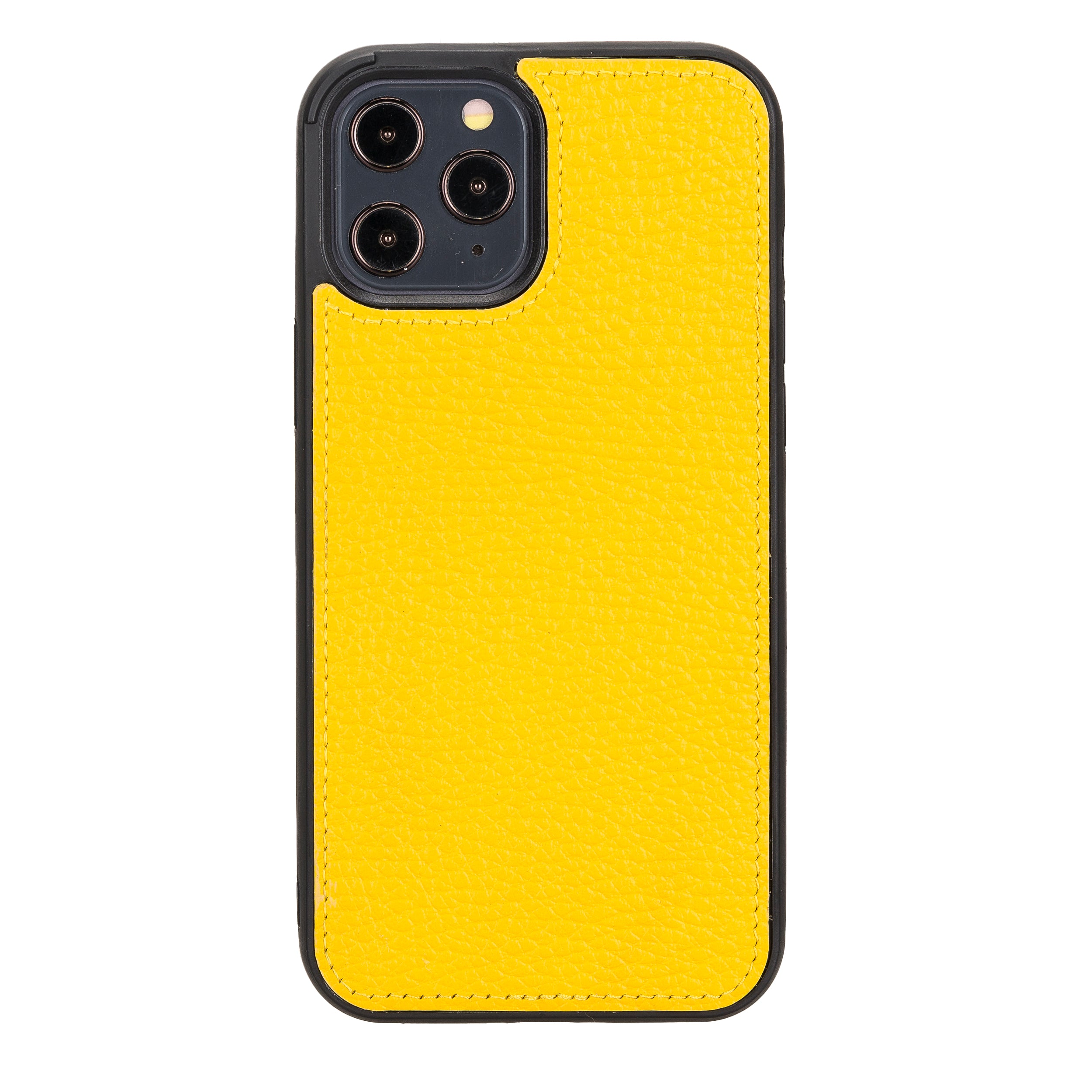 Magic Magnetic Detachable Leather Wallet Case for iPhone 12 Pro Max (6.7") - YELLOW - saracleather