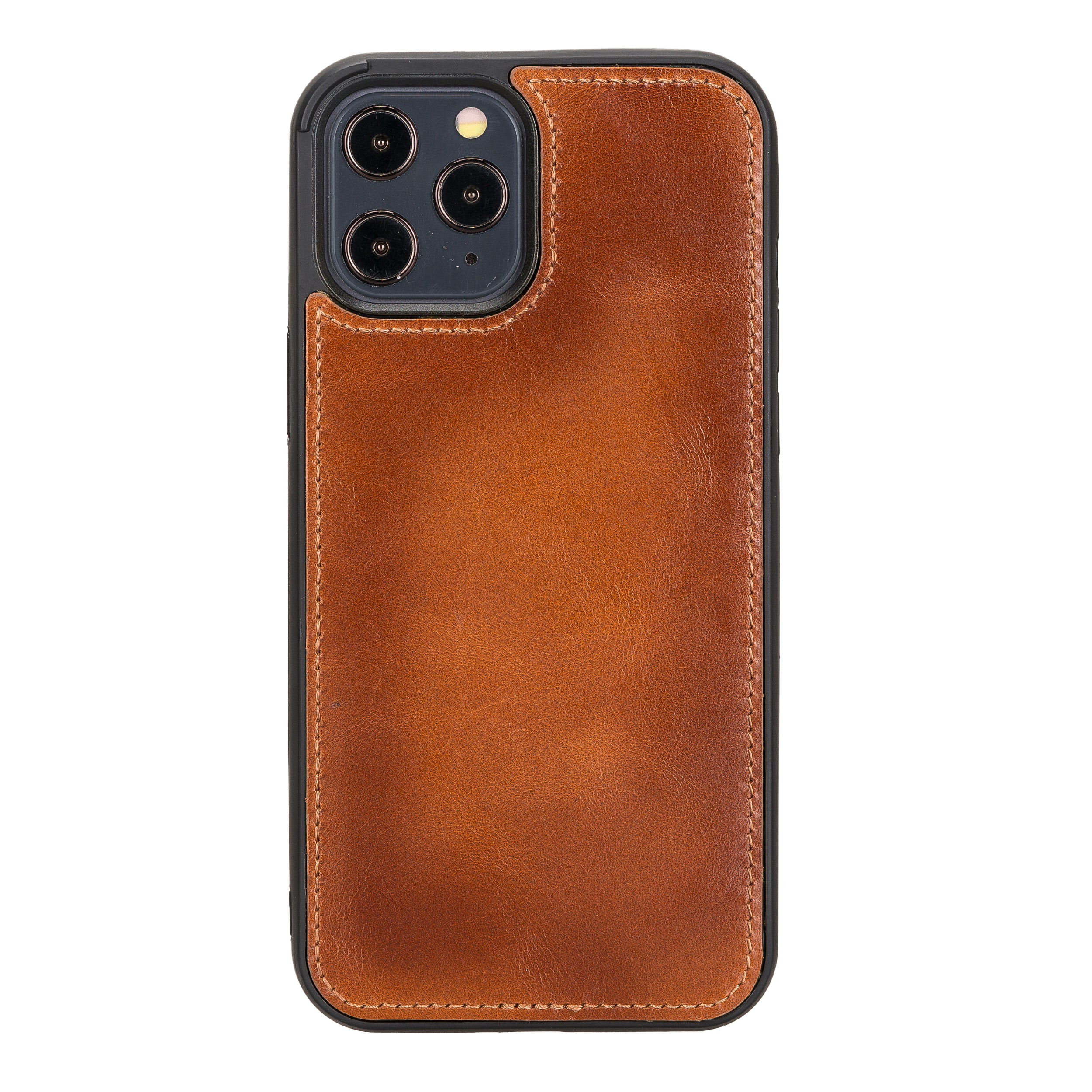 Magic Magnetic Detachable Leather Wallet Case for iPhone 12 Pro Max (6.7") - EFFECT BROWN - saracleather