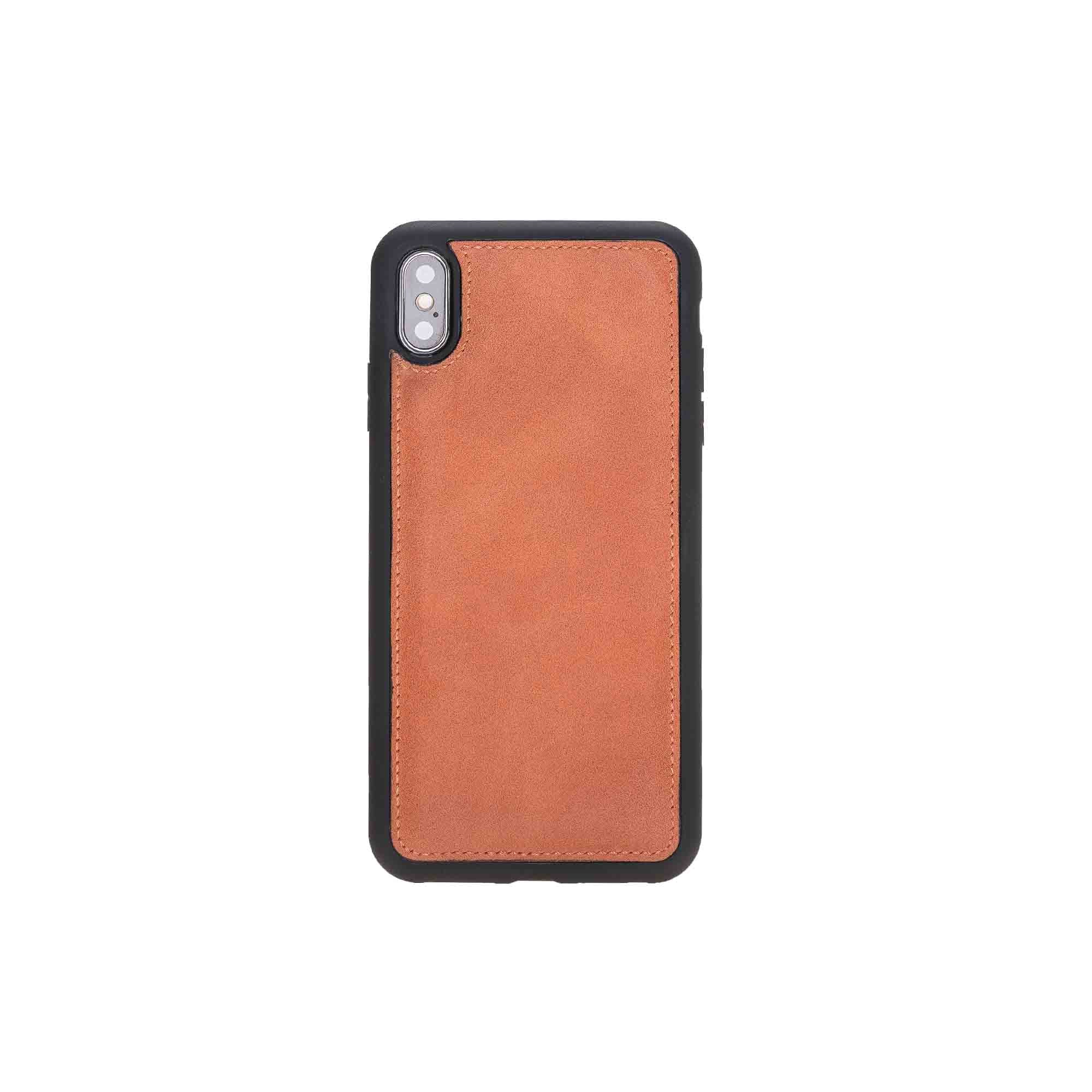 Flex Cover Leather Case for iPhone XS Max (6.5") - SALMON - saracleather