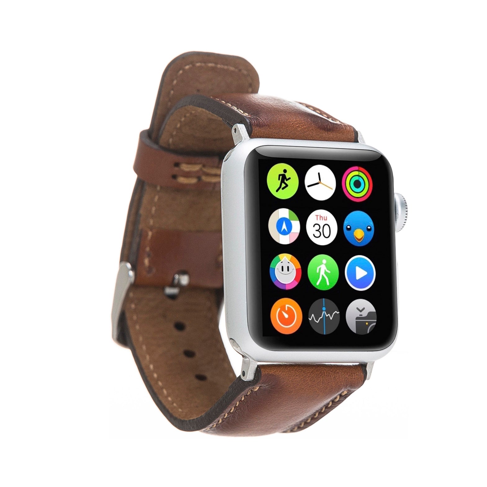 Full Grain Leather Band for Apple Watch - EFFECT TAN - saracleather