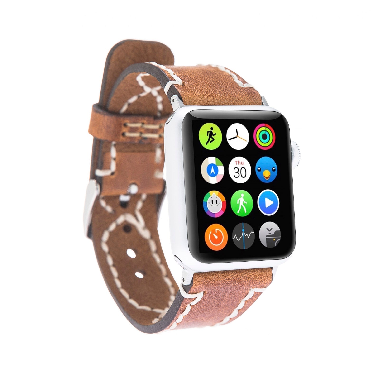 Full Grain Leather Band for Apple Watch - CAMEL - saracleather