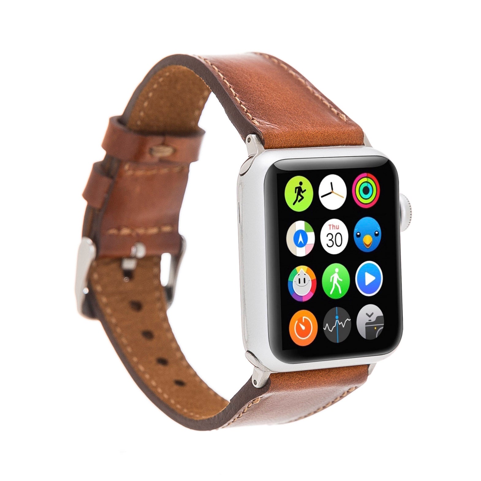 Full Grain Leather Band for Apple Watch - EFFECT BROWN - saracleather