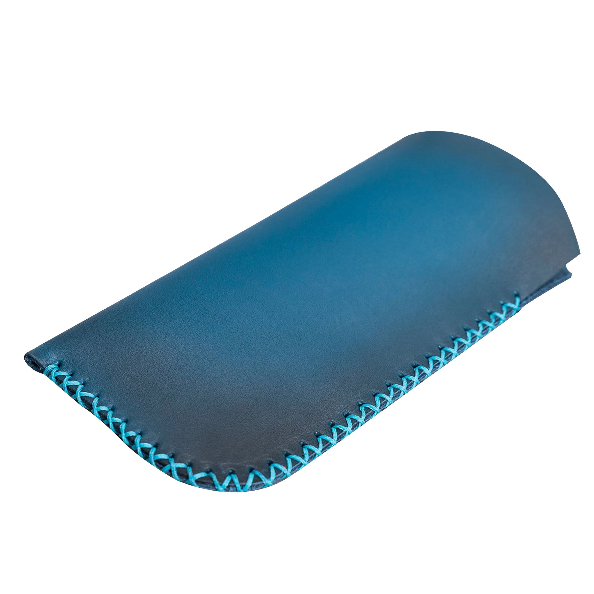 Leather Case For Glasses - EFFECT BLUE - saracleather