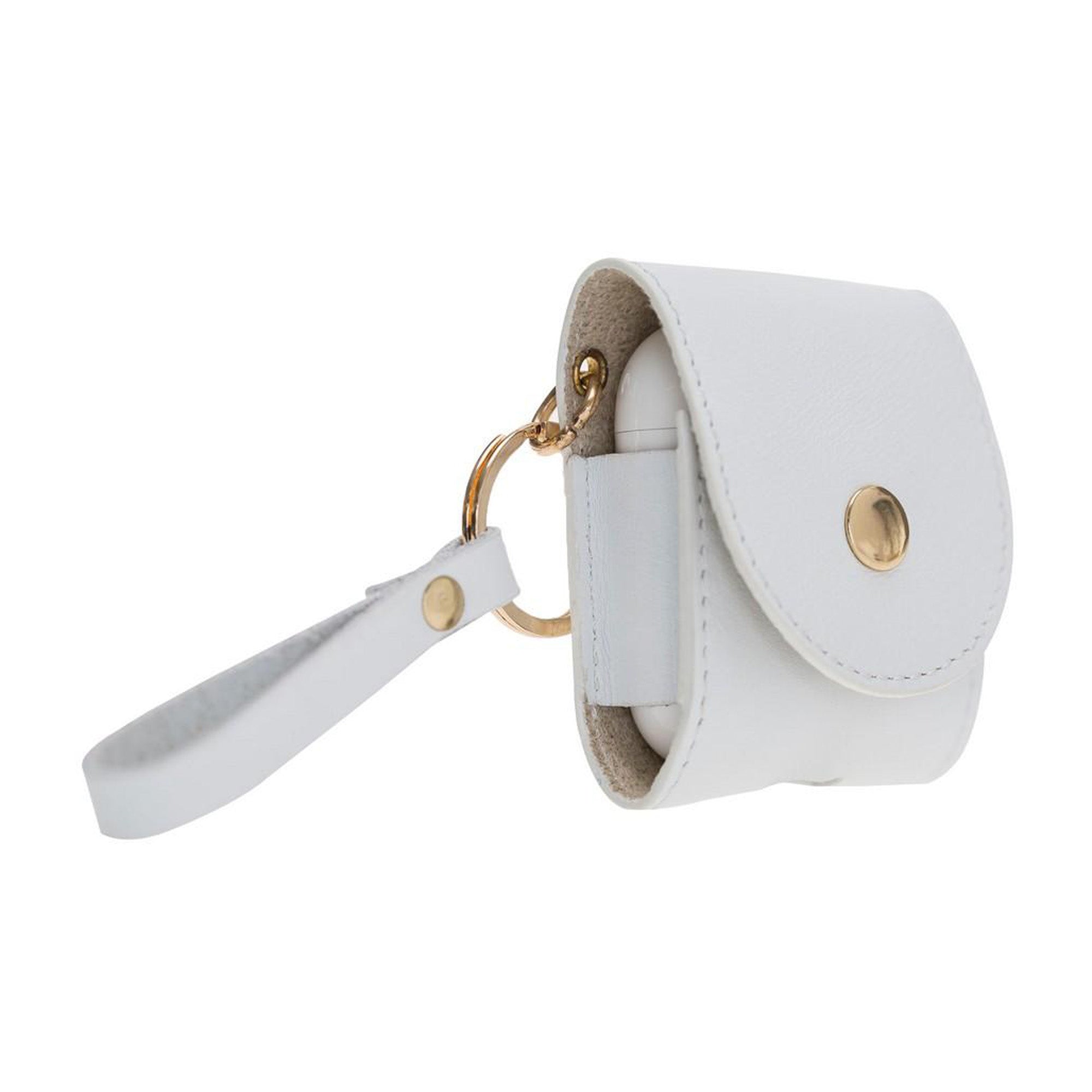 Mai Leather Case for AirPods 1 & 2 - WHITE - saracleather