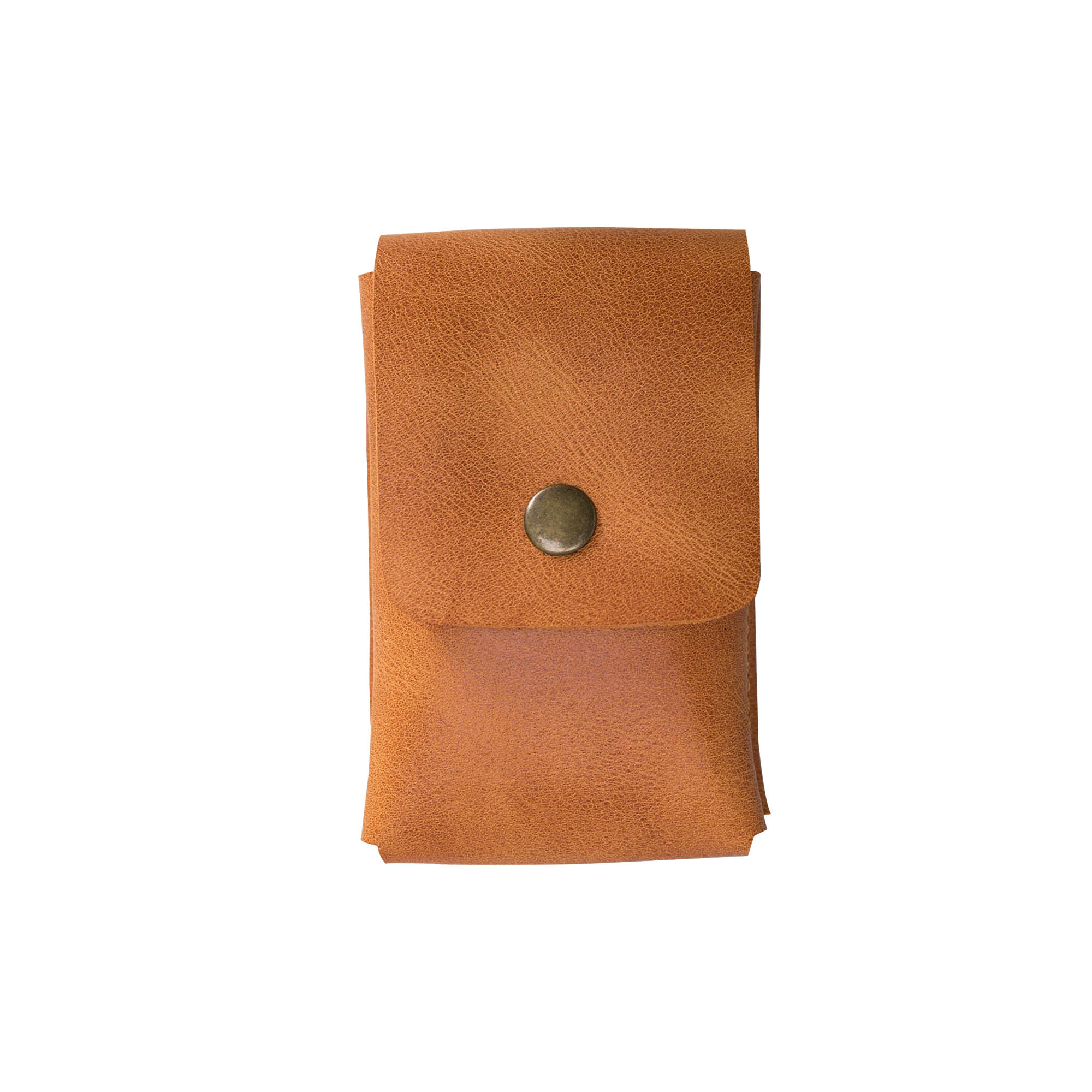 Troy Leather Case for Cigarette - TAN - saracleather