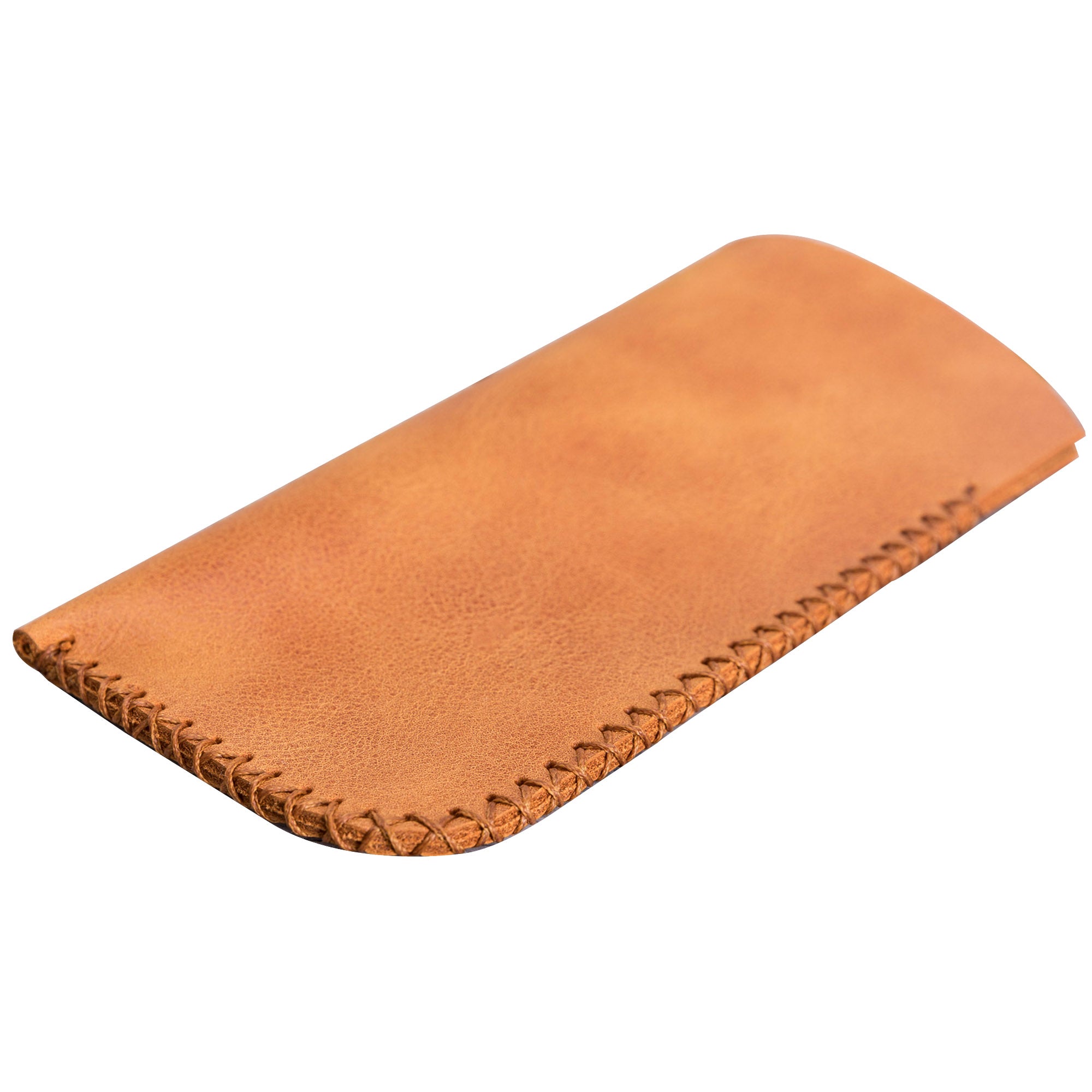 Leather Case For Glasses - TAN - saracleather