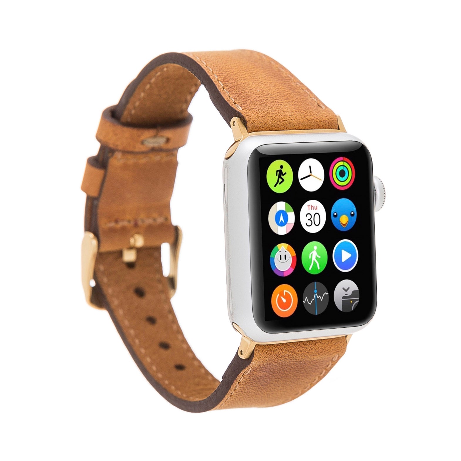 Full Grain Leather Band for Apple Watch - TAN - saracleather