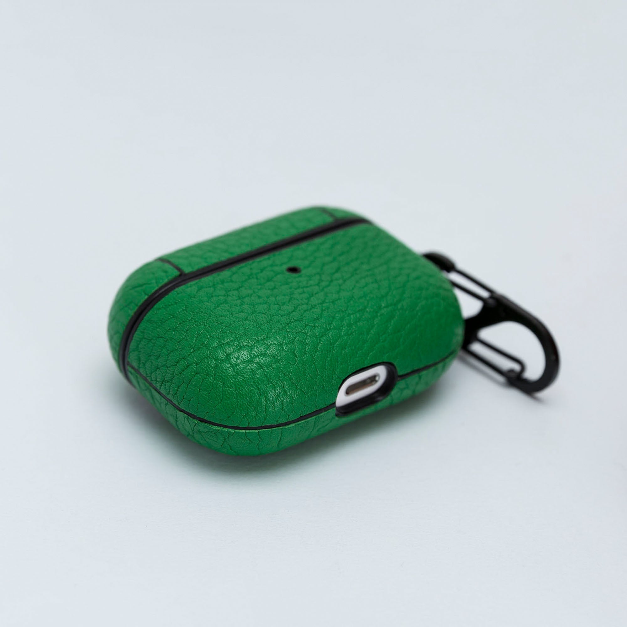 Juni Leather Capsule Case for AirPods Pro - GREEN - saracleather