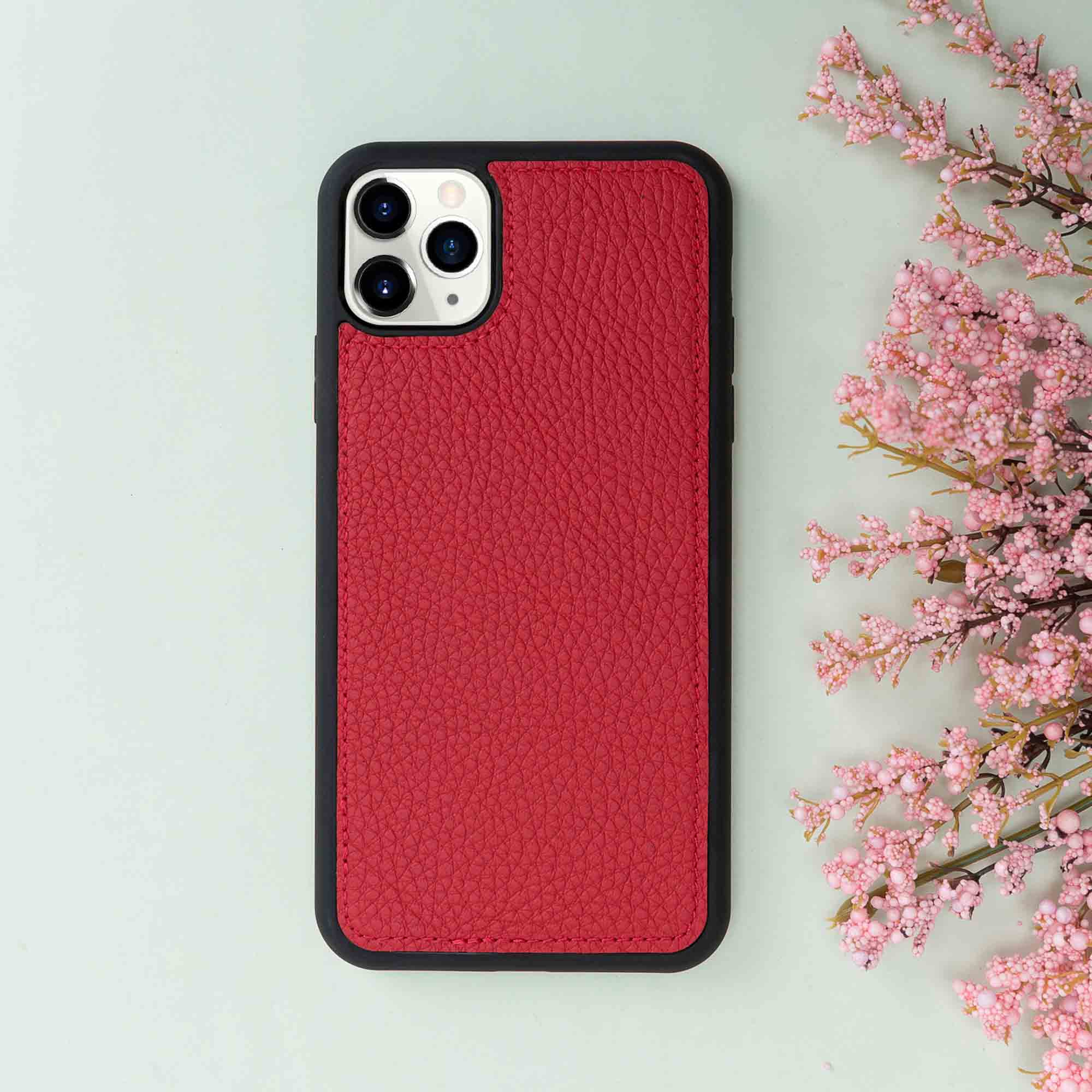 Magic Magnetic Detachable Leather Wallet Case for iPhone 11 Pro (5.8") - RED - saracleather