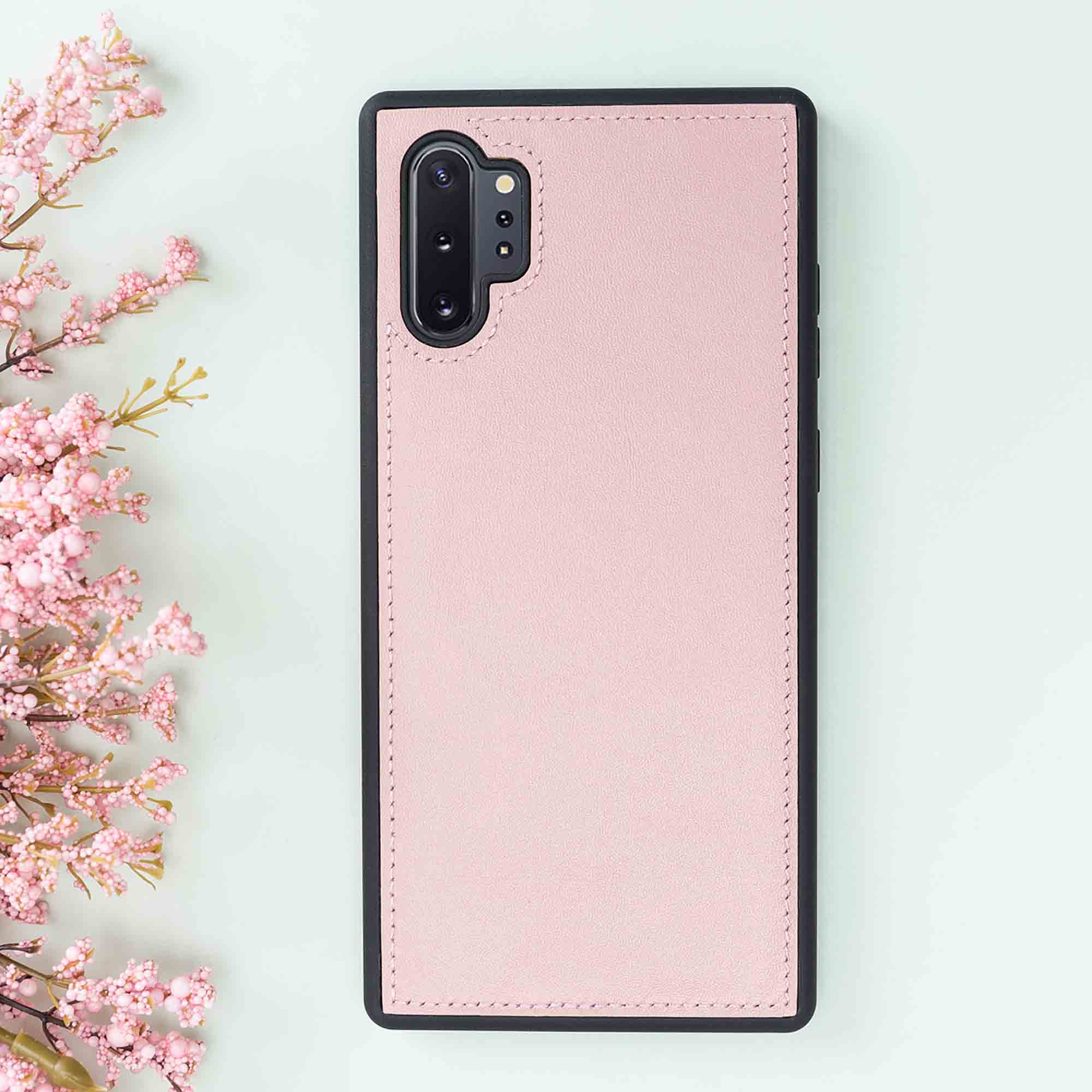 Magic Magnetic Detachable Leather Wallet Case for Samsung Galaxy Note 10 Plus / Note 10 Plus 5G - PINK - saracleather