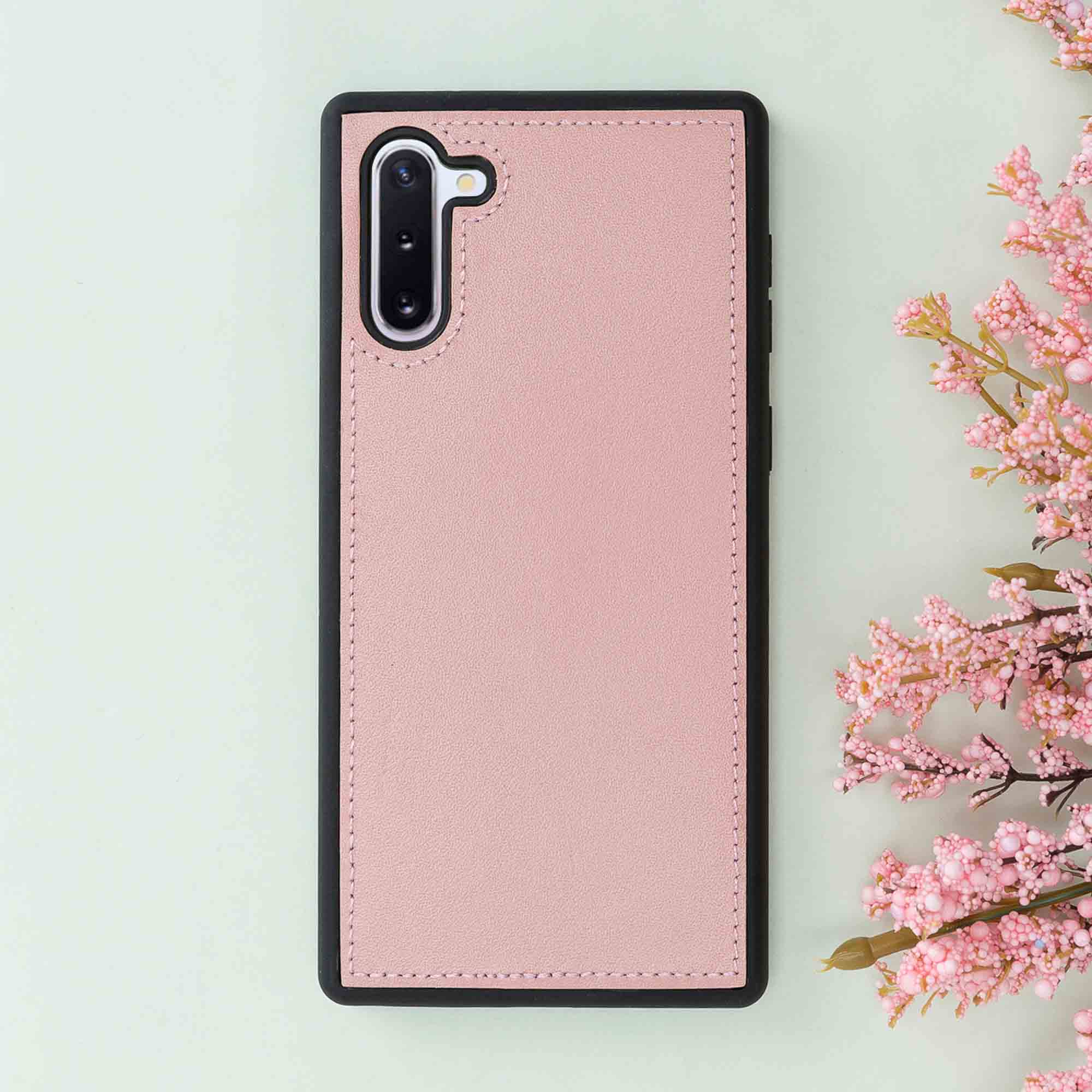 Magic Magnetic Detachable Leather Wallet Case for Samsung Galaxy Note 10 - PINK - saracleather