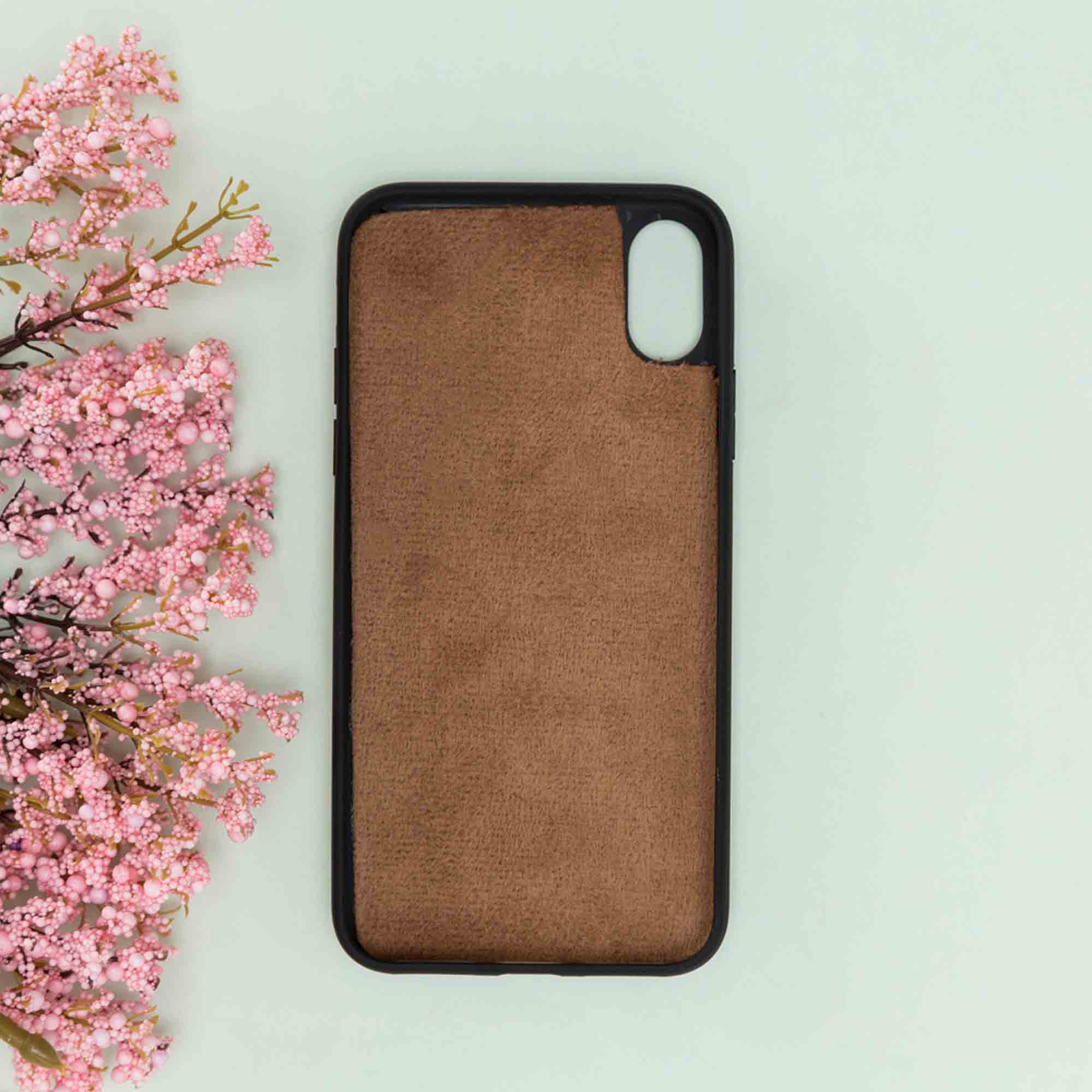 Flex Cover Leather Case for iPhone XS Max (6.5") - EFFECT BROWN - saracleather