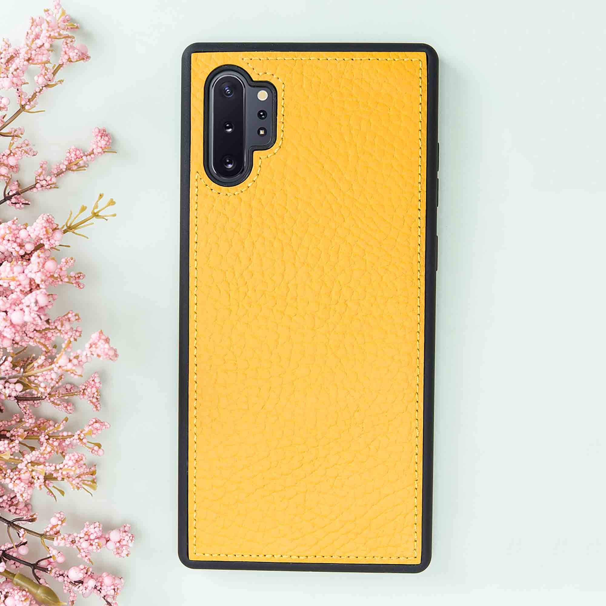 Magic Magnetic Detachable Leather Wallet Case for Samsung Galaxy Note 10 Plus / Note 10 Plus 5G - YELLOW - saracleather