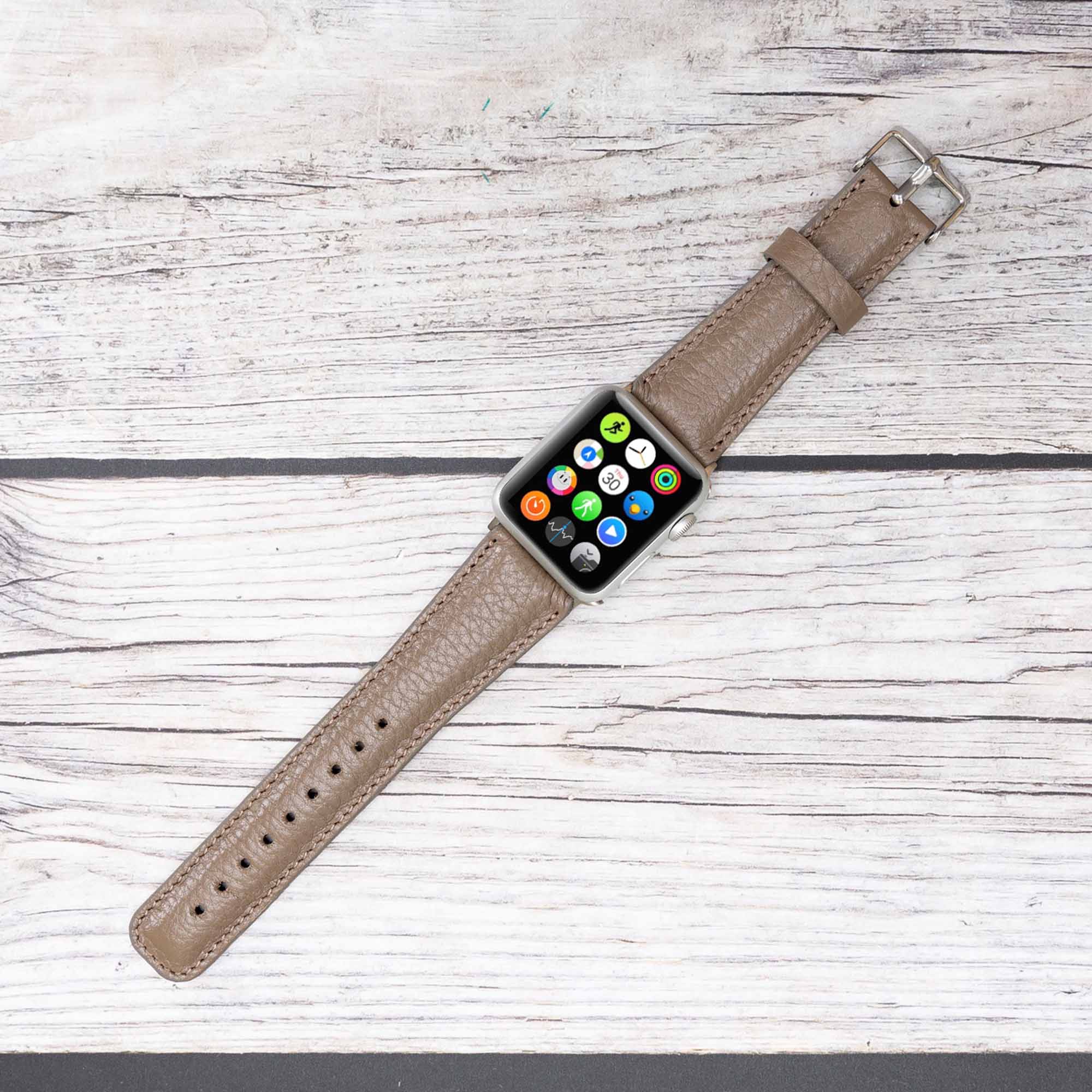 Full Grain Leather Band for Apple Watch - MINK - saracleather